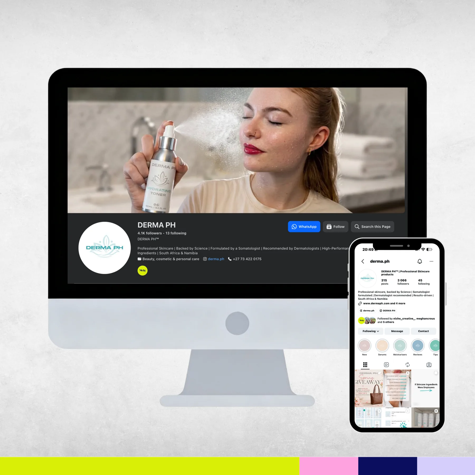 DERMA PH social media marketing